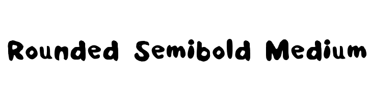 Rounded Semibold Medium  Free Fonts Download