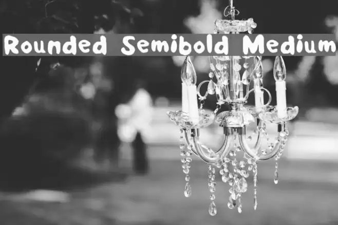 Rounded Semibold Medium Font examples