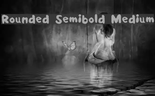 Rounded Semibold Medium Font examples
