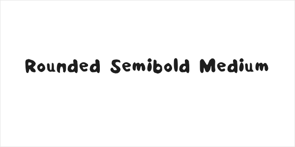 Rounded Semibold Medium Logo