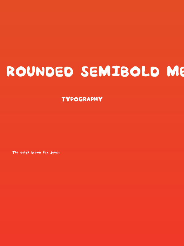 Rounded Semibold Medium Poster