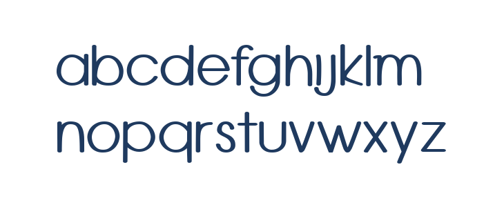Rounded Vale Lowercase
