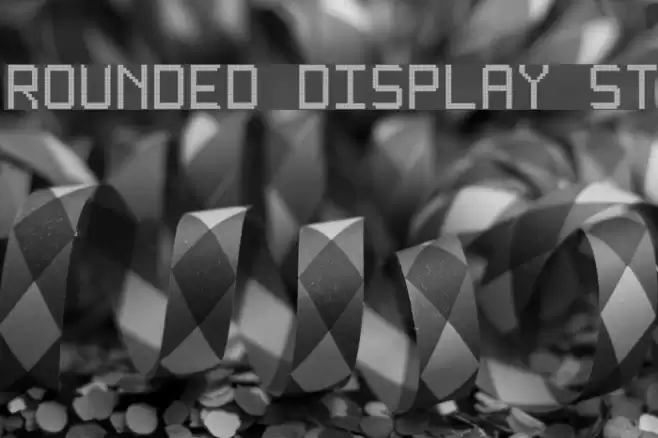 Rounded display St Шрифта examples
