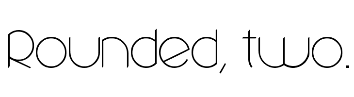 Rounded, two.  Descarca Fonturi Gratis