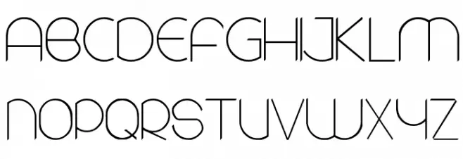 Rounded, two. フォント 大文字