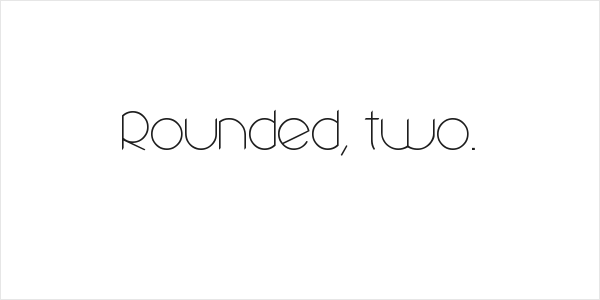 Rounded, two. Logo