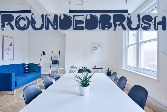 RoundedBrush Font examples