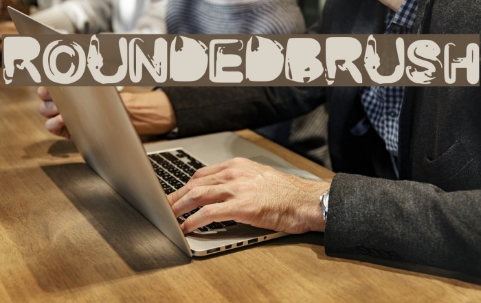 RoundedBrush Font examples