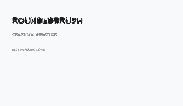 RoundedBrush Business Card