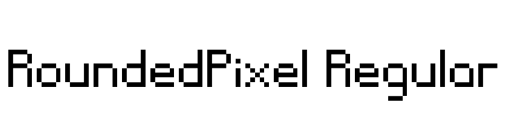 RoundedPixel Regular  les polices de caractères gratuit tlcharger