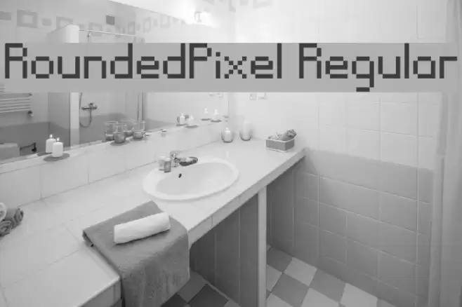 RoundedPixel Regular خط examples