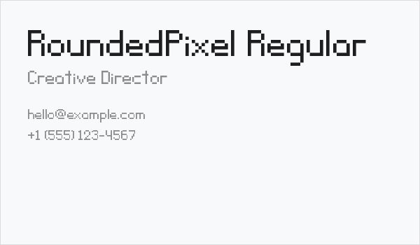 RoundedPixel Regular Business Card