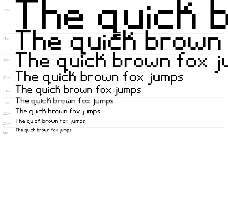 RoundedPixel Regular Waterfall