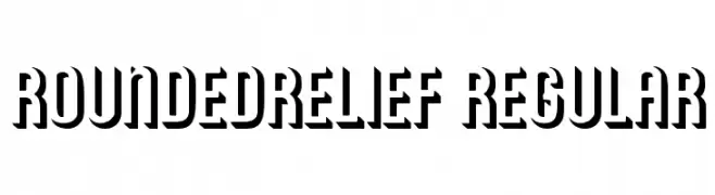 RoundedRelief Regular  नि: शुल्क फ़ॉन्ट्स डाउनलोड