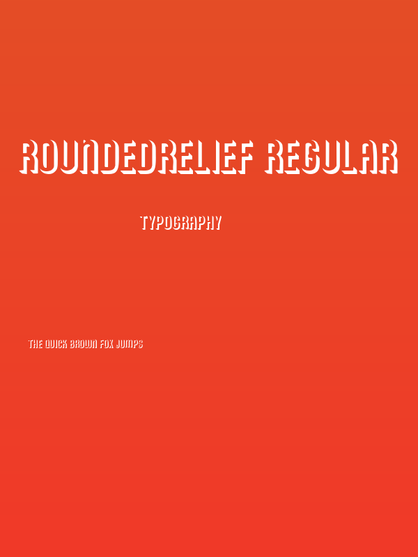 RoundedRelief Regular Poster