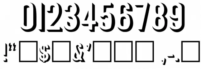 RoundedRelief Font OTHER CHARS