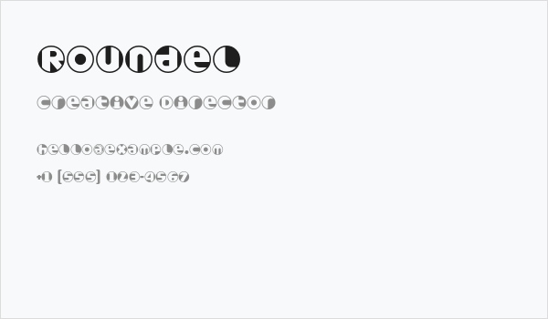 Roundel Business Card