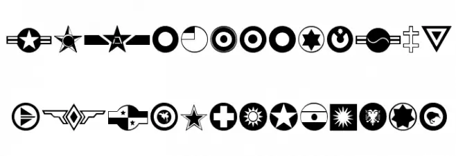 Roundels Fuentes MINÚSCULAS