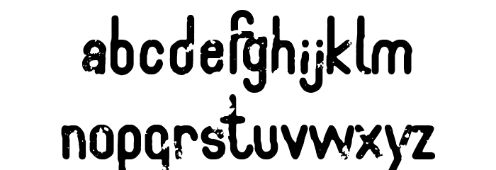 Rounder Dirty Team Font LOWERCASE