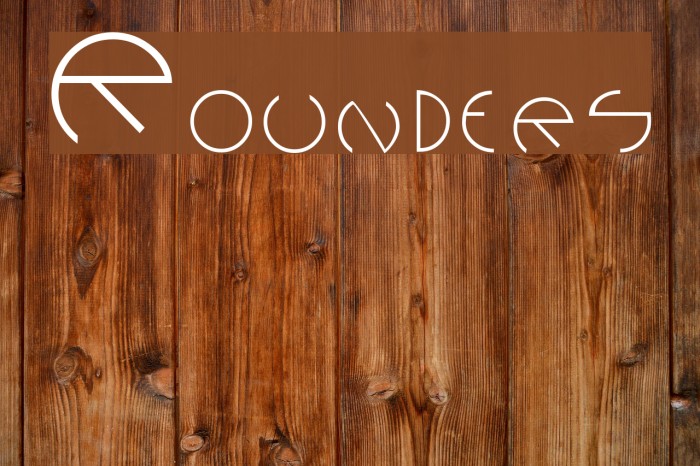 Rounders Font examples