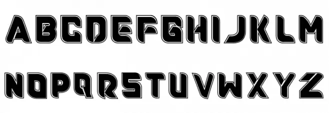 Roundfra DEMO Outline Schriftart Groß