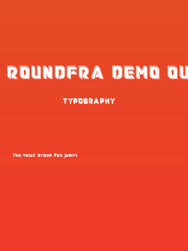 Roundfra DEMO Outline Poster