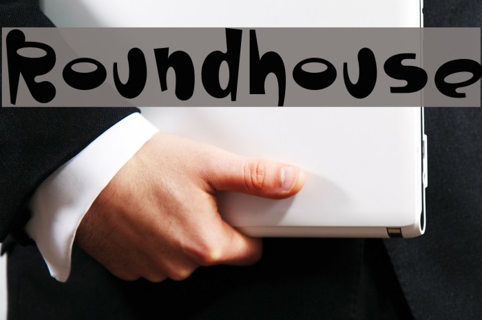 Roundhouse Schriftart examples