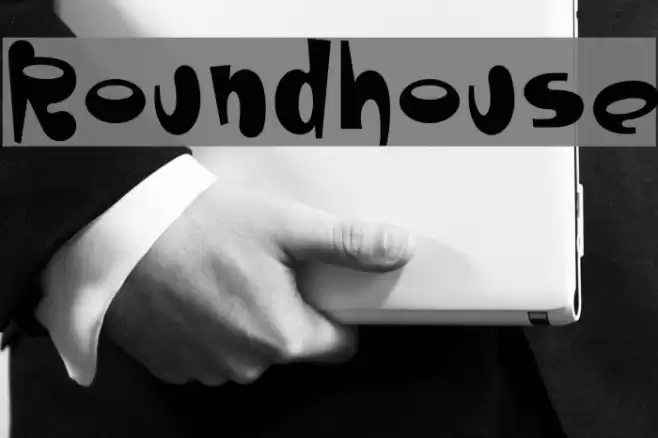 Roundhouse Font examples