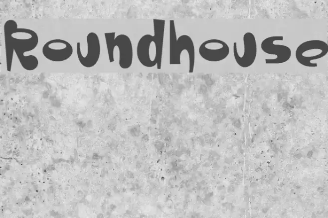 Roundhouse Font examples