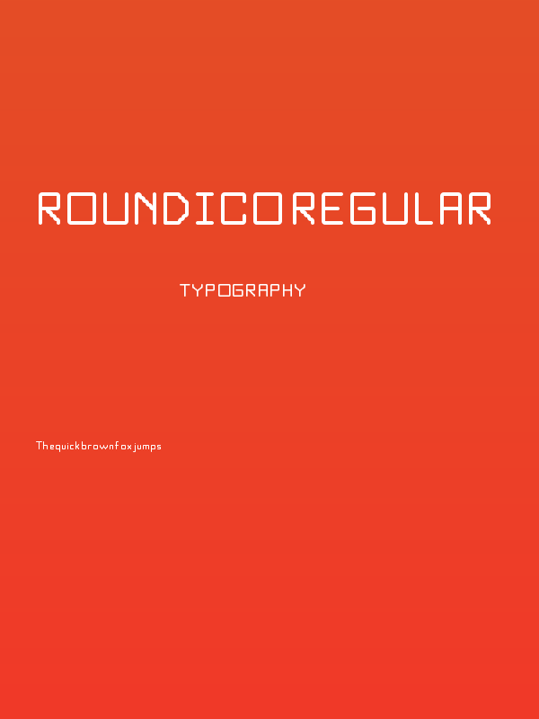 Roundico Regular Poster