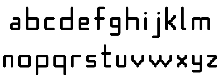 Roundico Regular Font LOWERCASE
