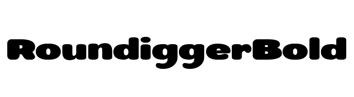 Roundigger Bold  Скачать бесплатные шрифты