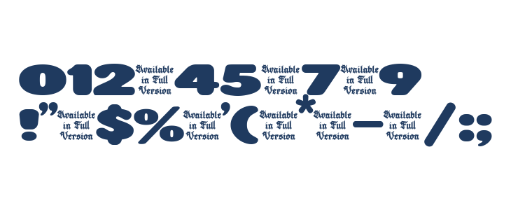 Roundigger Bold Other Characters