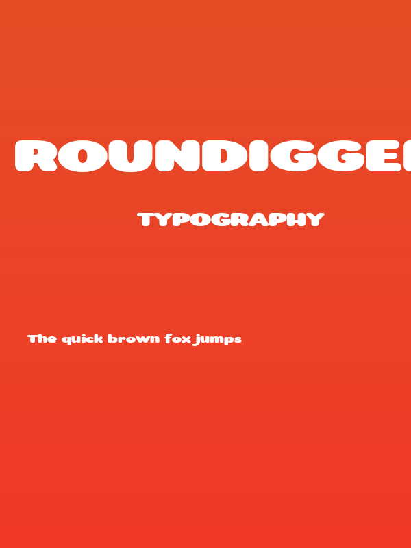 Roundigger Bold Poster