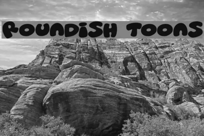 Roundish Toons Font examples