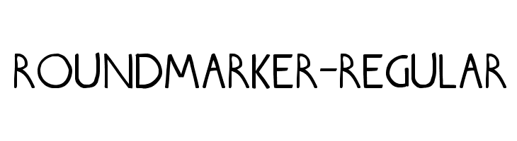Roundmarker-Regular  免费字体下载