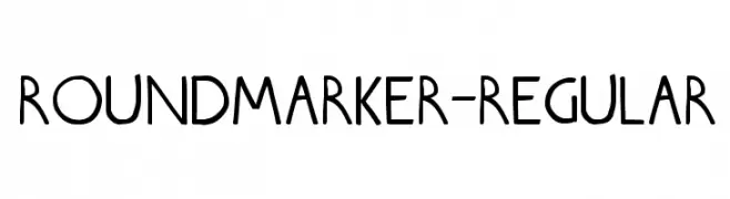 Roundmarker-Regular  Frei Schriftart Herunterladen