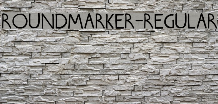 Roundmarker-Regular Font examples