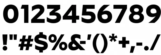 Roundo Bold Font OTHER CHARS