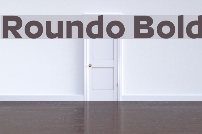 Roundo Bold Font examples