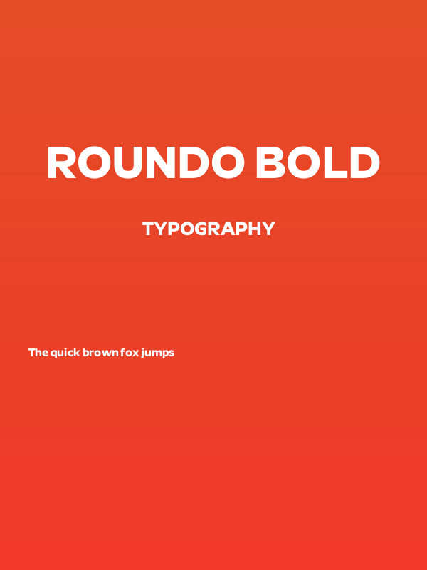Roundo Bold Poster