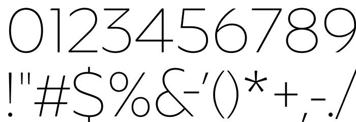 Roundo ExtraLight Font OTHER CHARS