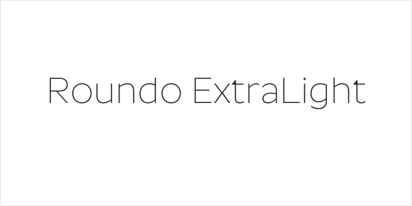 Roundo ExtraLight Logo