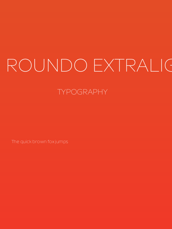 Roundo ExtraLight Poster