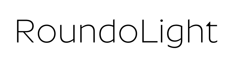 Roundo Light Font