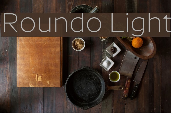 Roundo Light Font examples
