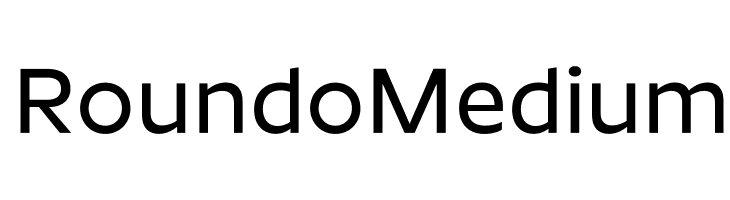 Roundo Medium  Descarca Fonturi Gratis