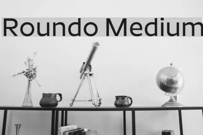 Roundo Medium Font examples