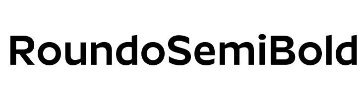 Roundo SemiBold Font