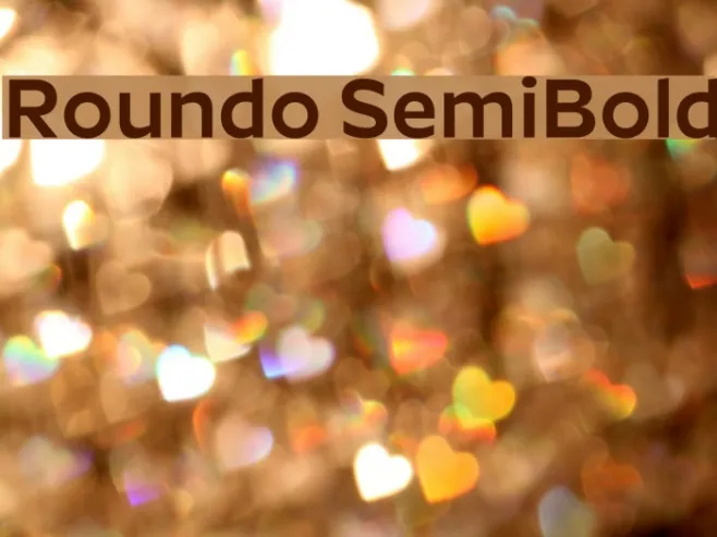 Roundo SemiBold Example 2